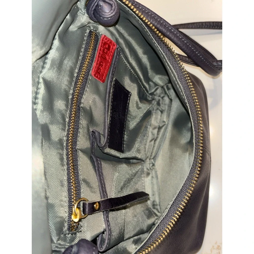 Osgoode Marley Emery Small Crossbody Leather RFID Storm Gray MSRP $175